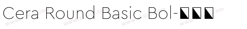 Cera Round Basic Bol字体转换